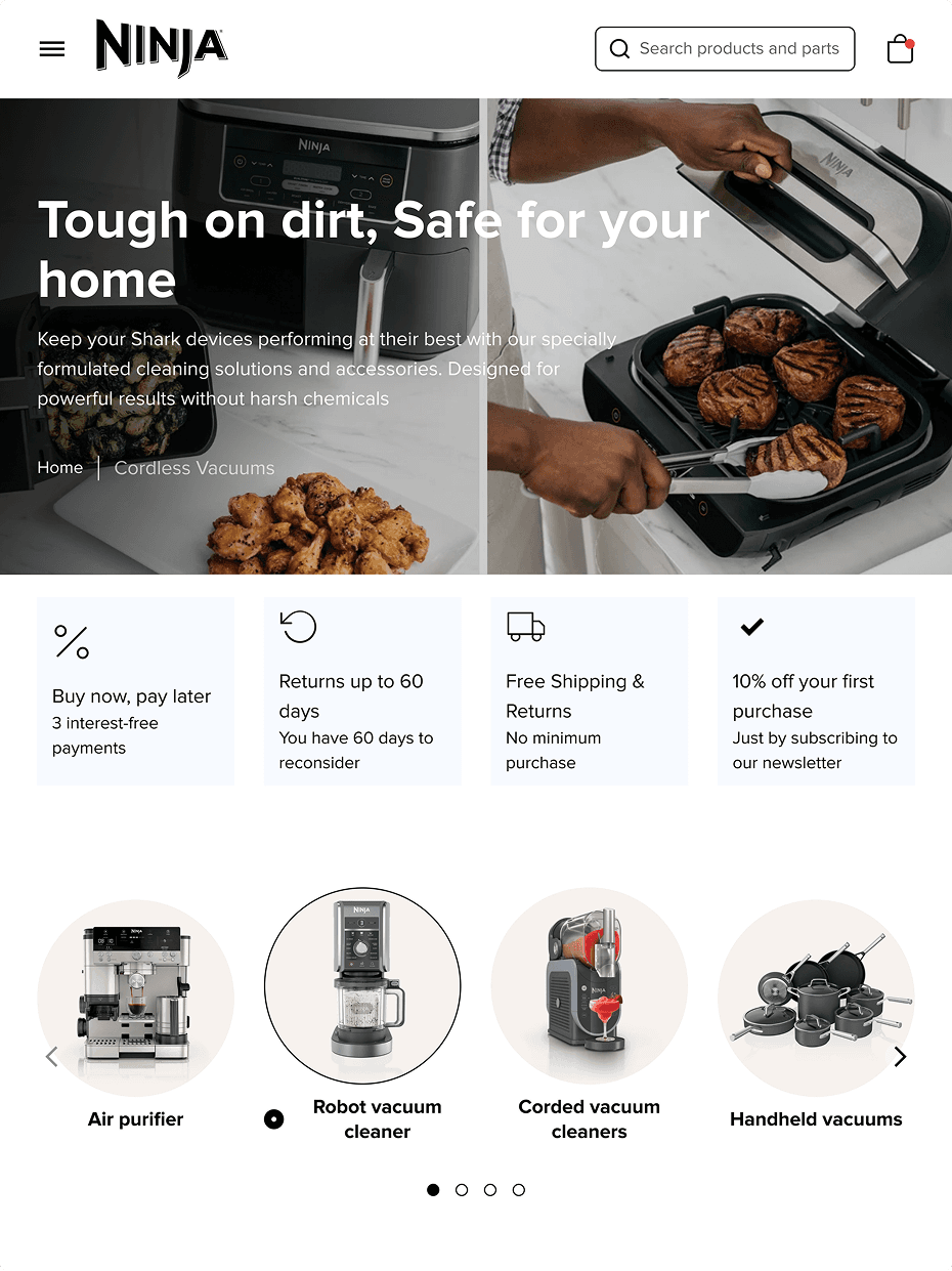Ninja Case Study: Design and E-commerce Development